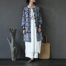 Load image into Gallery viewer, SOOMODA Women Vintage Cotton Linen Trench Coat