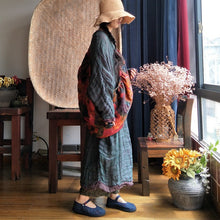 Load image into Gallery viewer, SOOMODA Autumn Dress Plus Size Women Cloths Vintage