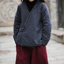 Load image into Gallery viewer, SOOMODA Vintage Breasted V-Neck Jackets Winter