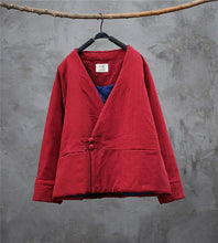 Load image into Gallery viewer, SOOMODA Vintage Breasted V-Neck Jackets Winter