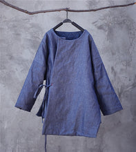 Load image into Gallery viewer, SOOMODA Women Denim Parkas Blue Belt Coats