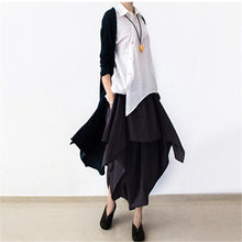 Load image into Gallery viewer, SOOMODA Wide Leg Loose Linen Cotton Asymmetric Pants