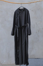 Load image into Gallery viewer, SOOMODA Women Chinese Style Robes Button Maxi Dress