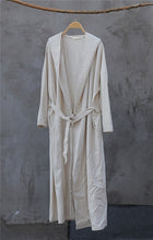 Load image into Gallery viewer, SOOMODA Hooded Linen Bandage Trench Coats