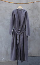 Load image into Gallery viewer, SOOMODA Hooded Linen Bandage Trench Coats