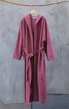 Load image into Gallery viewer, SOOMODA Hooded Linen Bandage Trench Coats