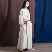 Load image into Gallery viewer, SOOMODA Vintage Trench Cotton Linen Coat