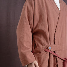 Load image into Gallery viewer, SOOMODA Vintage Trench Cotton Linen Coat