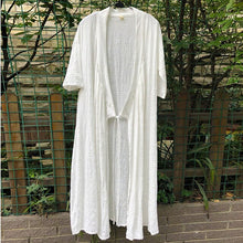Load image into Gallery viewer, SOOMODA Half Sleeve V-Neck Loose Vintage Tie Dress