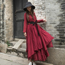 Load image into Gallery viewer, SOOMODA Maxi Dress 2019 New Spring Loose Solid