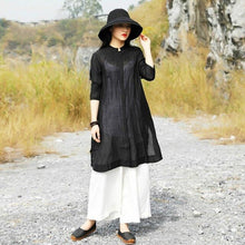 Load image into Gallery viewer, SOOMODA Long Vintage Broadcloth Loose Tops